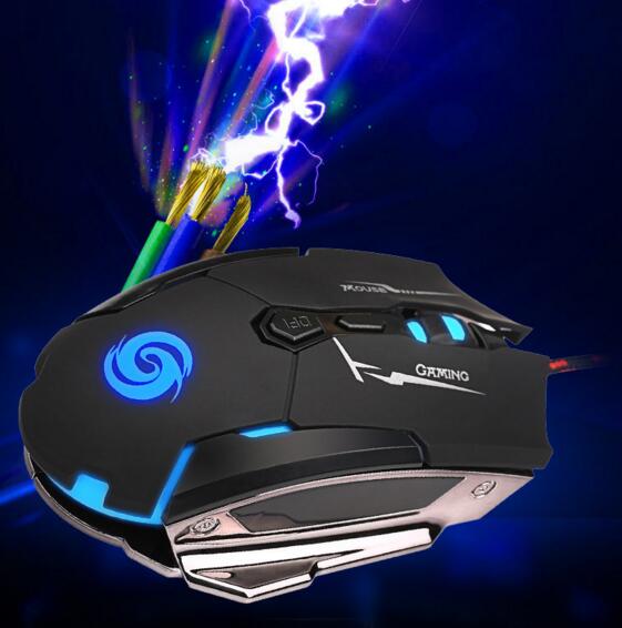 Super cool 4000DPI 7 keys usb wired gaming mouse